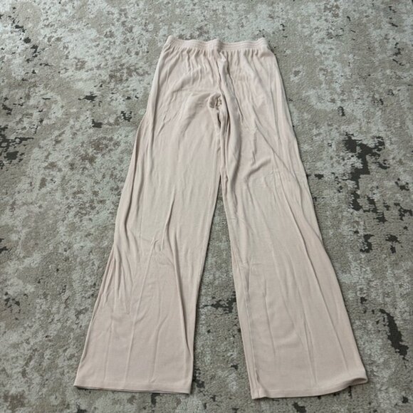 Babaton The Group Pink Ribbed Lounge Pants Size Small - Picture 2 of 4